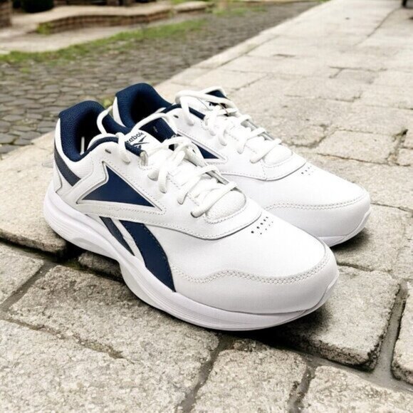 Reebok Walk Ultra DMX Max Men’s Walking Shoe White Athletic Sneakers 8 X-Wide - Picture 1 of 12